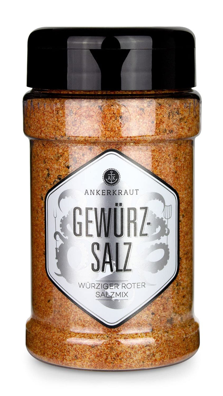 Ankerkraut Grill Set mit 6 Streuern, mit Premium-Gewürzmischungen und BBQ-Rubs, Geschenk-Set mit Sal