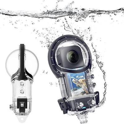 Wasserdichtes Gehäuse für Insta360 ONE X3, Unterwasser-Tauchschutzhülle 164ft IPX8 Wasserdichtes Kam