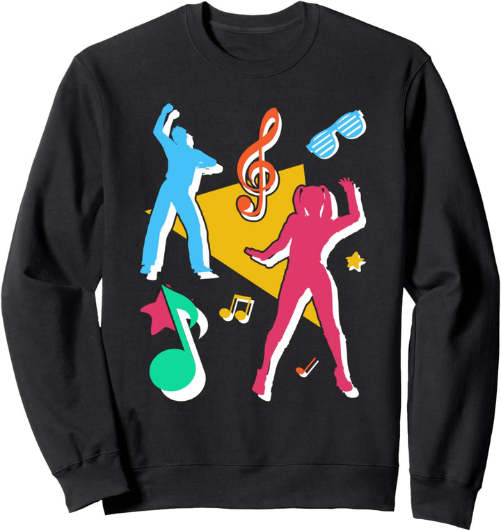 90er Jahre Outfit Damen Herren Tanzen | Neunziger Mottoparty Sweatshirt