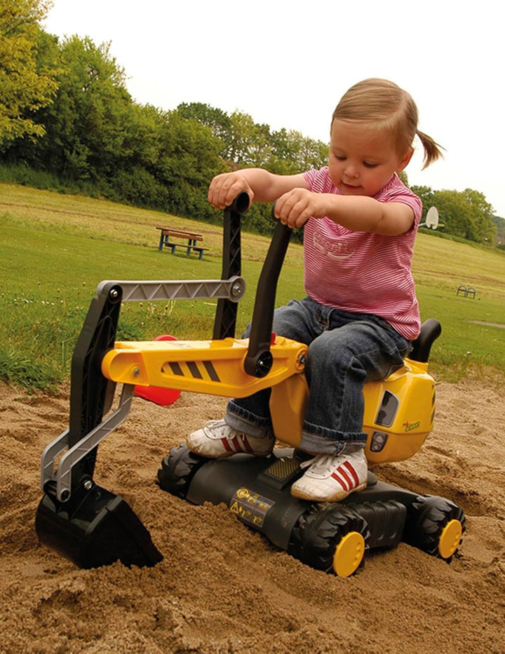 Rolly Toys Baustellenset mit rollyDigger und Sicherheits-Zubehör (Set mit Bagger, 3 Leitbaken, 4 Pyl