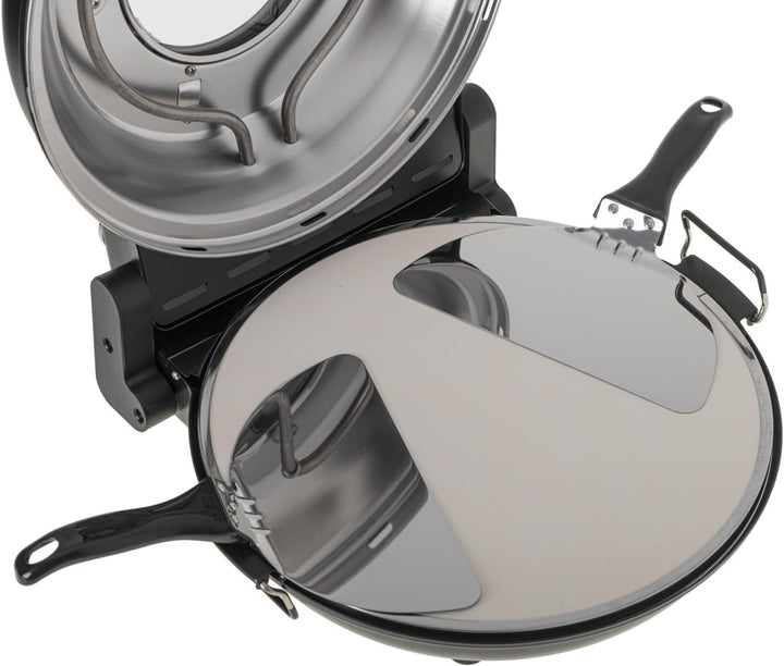 ADLER Elektrischer Pizzaofen, Schwarz