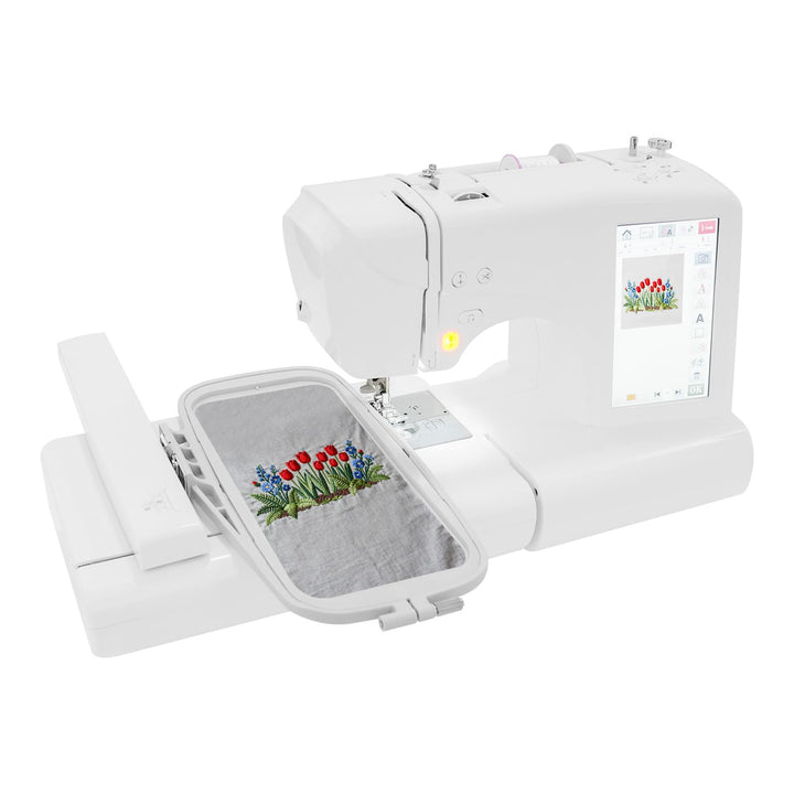 Automatische Stickmaschine, 45W computergesteuerte Nähmaschine mit 162 Integrierte Stichmuster, 0–65