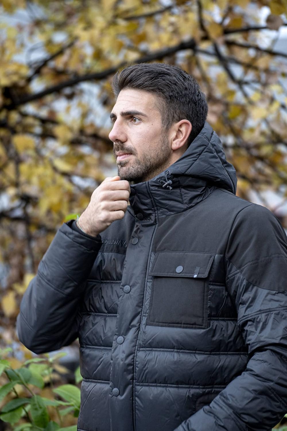 Spalding Parka Winterjacke Herren grau, L