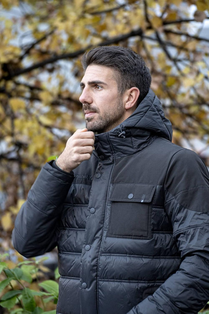 Spalding Parka Winterjacke Herren grau, L