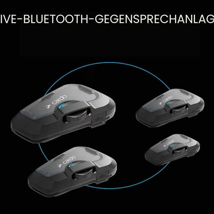 CARDO, kostenloses Motorrad-Gegensprechanlagen-Kit Bluetooth Freecom 4X Solo, Einzelpackung Einzelpa