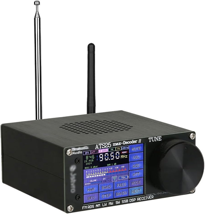 HamGeek ATS25 Max Decoder II Version Vollband Funkempfänger FM SW SSB MW LW Empfänger mit 2,4-Zoll T