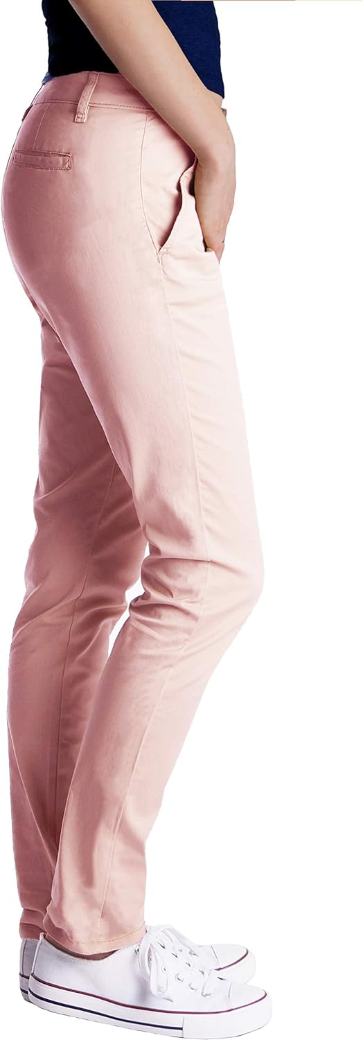 Fraternel Chino Damenhose Stoffhose normal Waist XS Rosa, XS Rosa