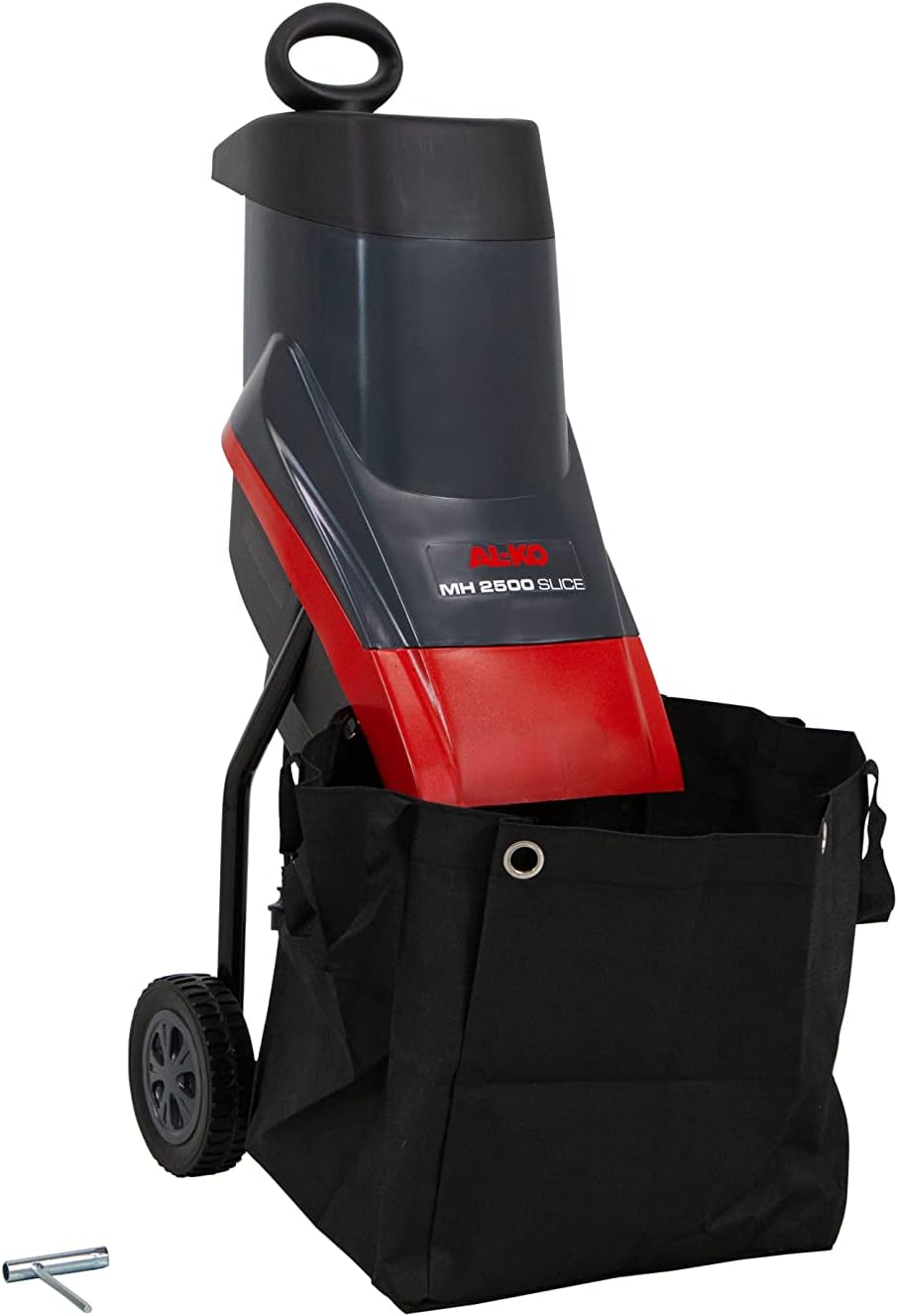 AL-KO Messerhäcksler MH 2500 Slice, 2500 W Leistung, max. 40 mm Aststärke, 50 L Fangbox, Grau 2500 W