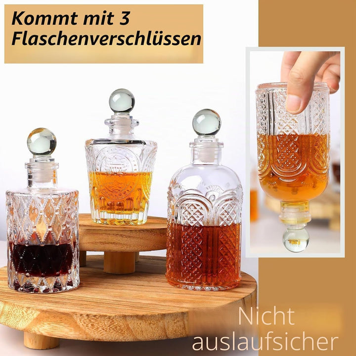 Glas Sirup spender Set Kaffeesirup spender für Küche Coffee Bar, Essig und Ölflaschen Olivenöl Flasc