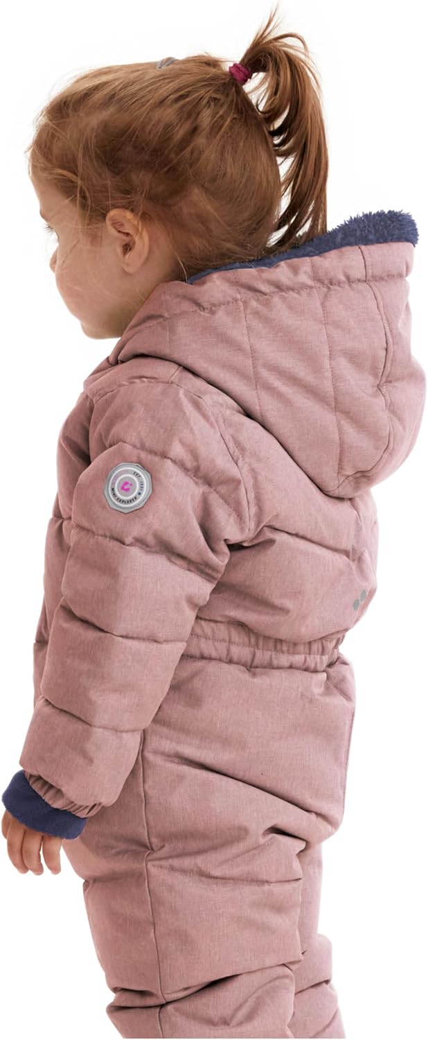 Killtec Unisex Kinder Karter Mini Overall In Daunenoptik Mit Kapuze 74-80 rose, 74-80 rose
