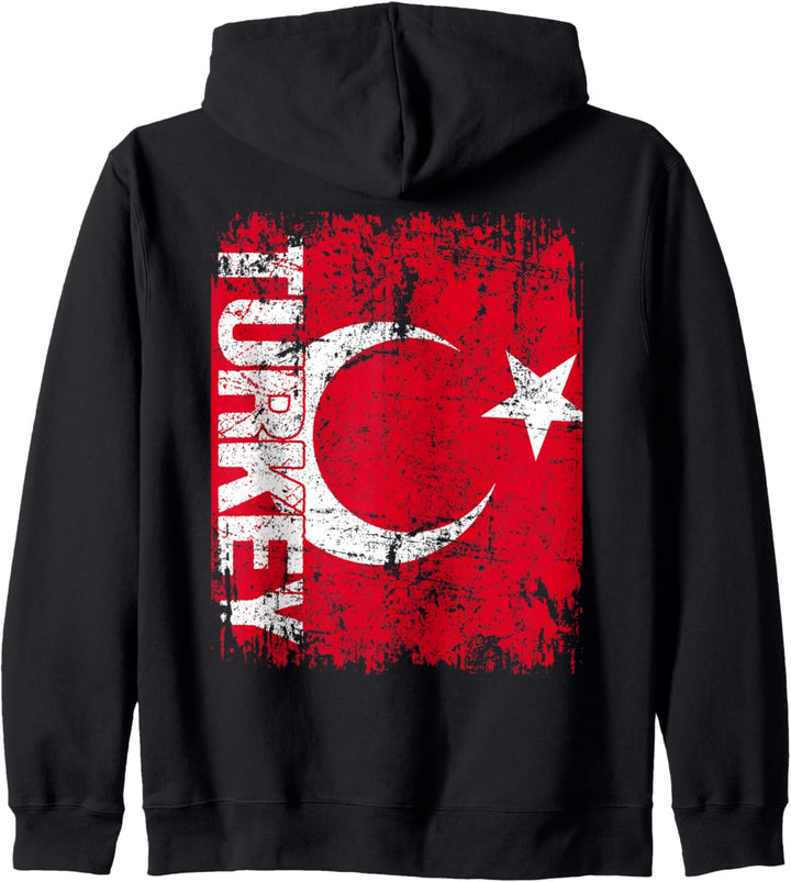 TÜRKEI Flagge | Damen Herren Kinder TÜRKEI Kapuzenjacke
