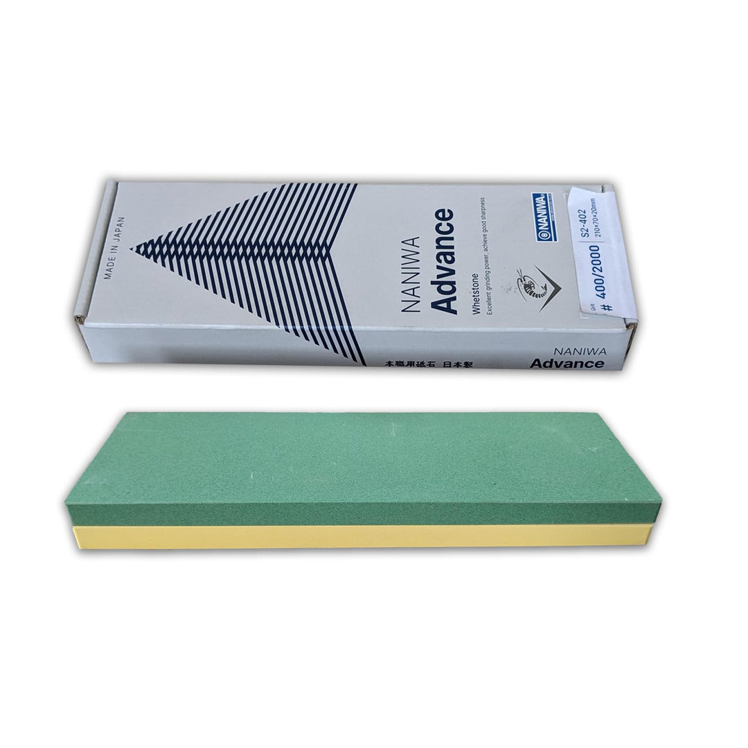 Sanelli Ambrogio, Naniwa Combination Stone, Kombi-Messerschärfer, 2-in-1, grobe Körnung #400 und für