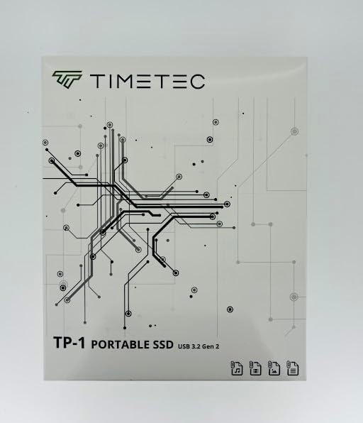 Timetec Tragbare externe SSD USB 3.2 Gen2 USB-Typ C bis zu 550 MB/s ultradünnes Flash-Aluminium-Mini