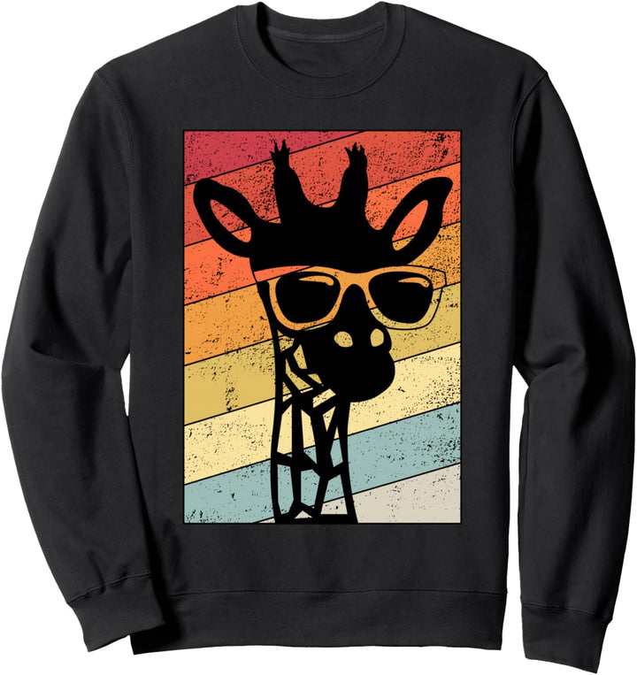 Giraffe Lovers Retro Giraffe Gift For Women & Kid's Sweatshirt
