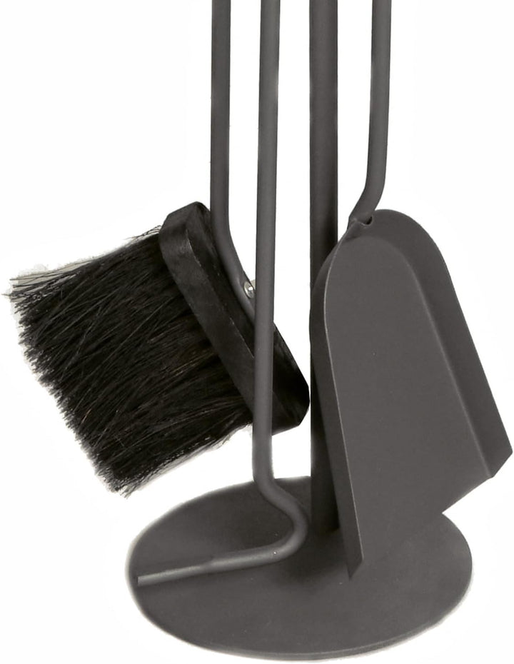 raik 21.02.718.2 Kaminbesteck, 3-teilig, anthrazit, Holzgriffe, 64cm