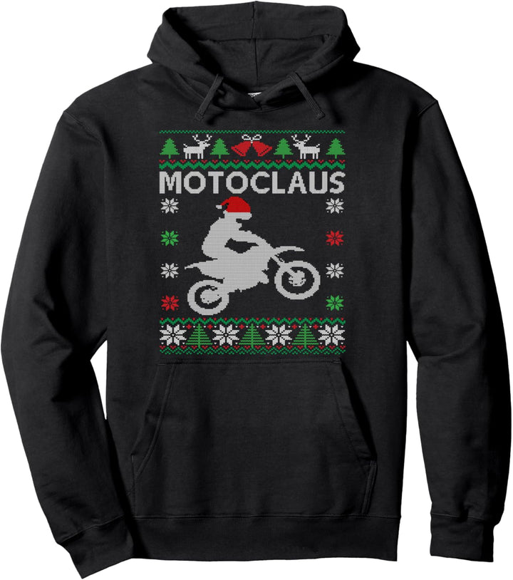 Motoclause Motocross Ugly Christmas Pullover Hoodie