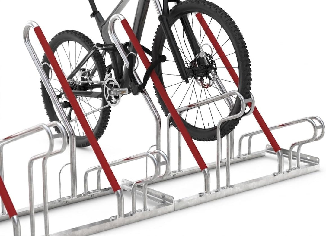 Anlehnparker 2522 XBF | Fahrradständer beidseitig | für 12 extra breite Fahrräder | erweiterbar | Ab
