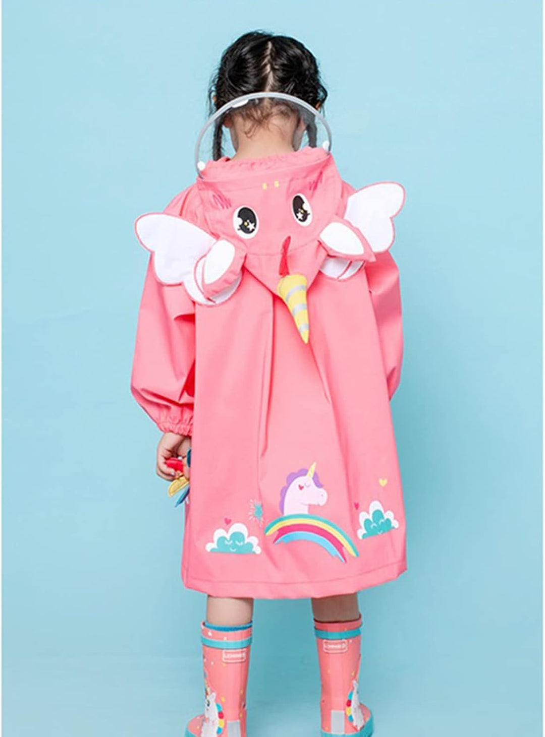 Kinder Regenponcho Kleinkind Regenmäntel Jungen Mädchen wasserdichte Regenjacken Unisex Regenponcho