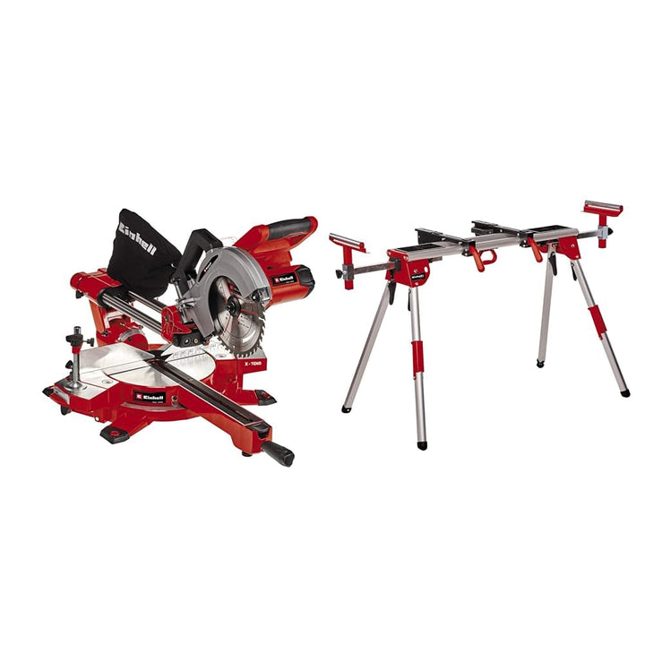 Einhell Akku-Zug-Kapp-Gehrungssäge TE-SM 36/210 Li - Solo Power X-Change (36 V, Li-Ion, leichtgängig