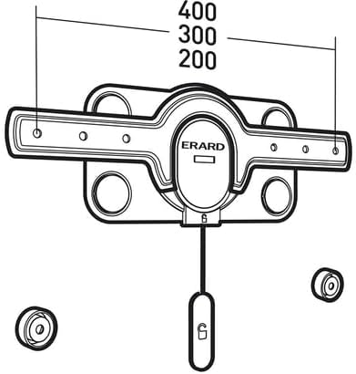 Erard FiXiT 400 flache TV Monitor Wandhalterung bis 60kg