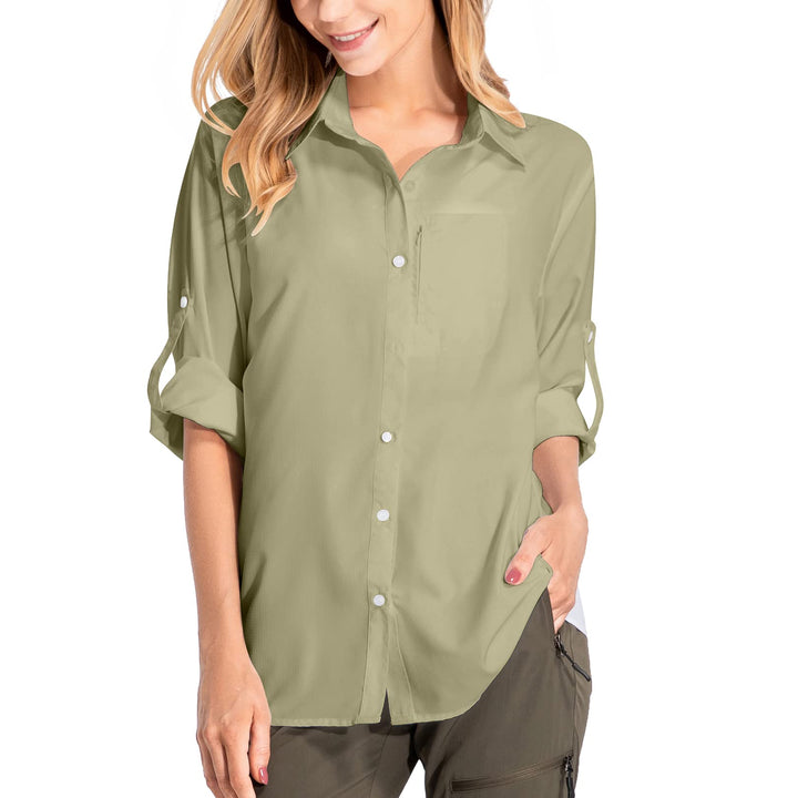 yeyity Damen Hemdbluse UV Schutz Langarmshirt Damen Schnell Trocknende Sport Shirts Wandershirt Safa