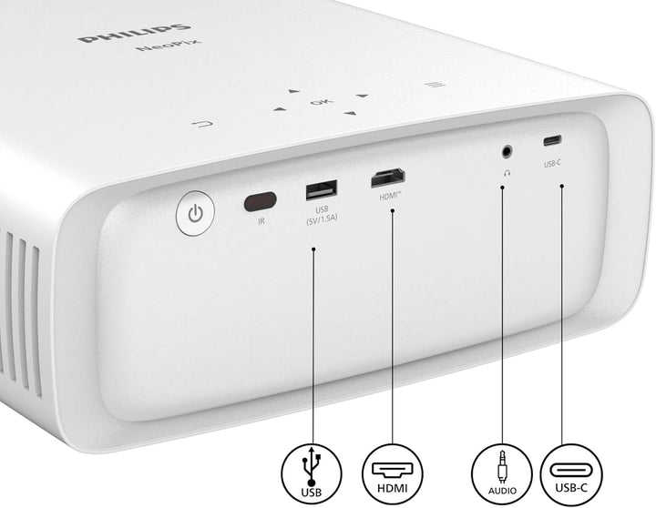 Videoprojektor - PHILIPS - NeoPix 550 Smart - Full HD 1080p - 500 Lumen - 100 Zoll