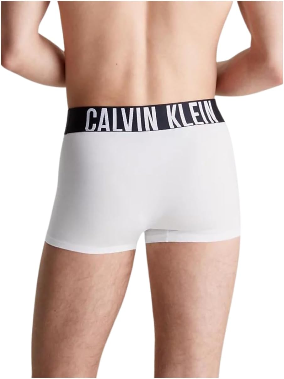 Calvin Klein Baumwolle Stretch 3 Pack Boxer Short, Schwarz Mit Blau/erdbeerfeld/schwarz S Schwarz, G