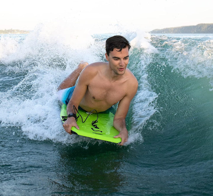 Mesle Bodyboard Kinder &amp; Erwachsene Speed Skin mit Leash, Anfänger &amp; Fortgeschrittene Surfbrett für