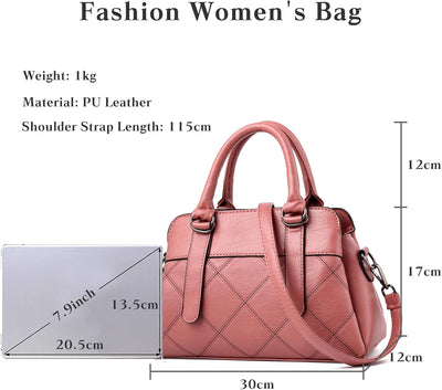 FANDARE Damen Handtasche Umhängetasche Frauen Schulterbeutel Shopper Tote Reise Henkeltasche Abendta