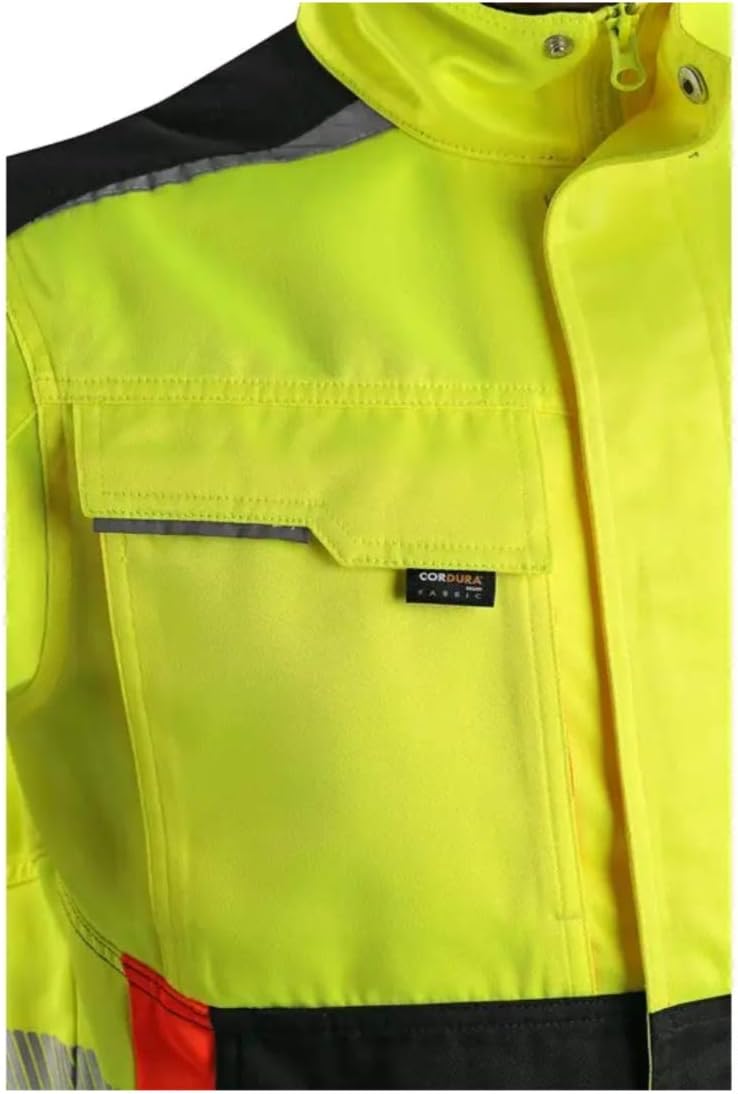 SAFETY Canis CXS Benson Arbeitsjacke Herren Cordura reflektierend Winddicht Warnjacke Monteurjacke B