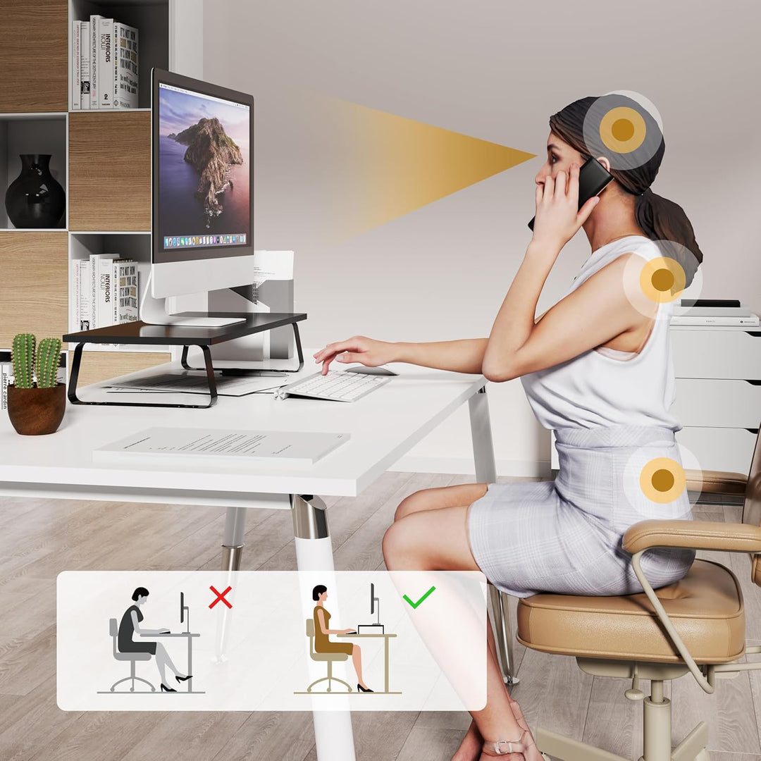 RICOO Monitor Schreibtischaufsatz Schreibtisch Aufsatzregal Ständer für Computermonitore FS0111 Moni