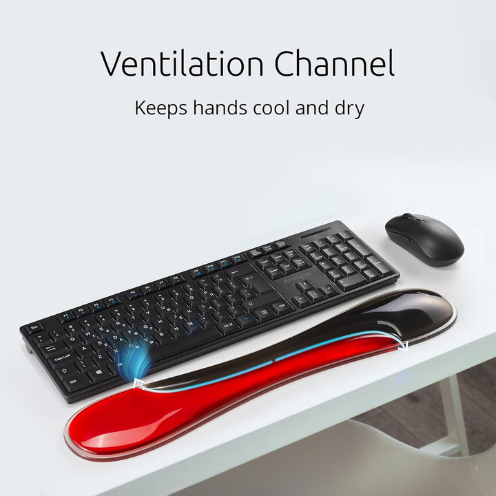 Kensington Slim Duo Gel Tastatur-Handgelenkstütze, ergonomische Handgelenkstütze, geeignet für flach