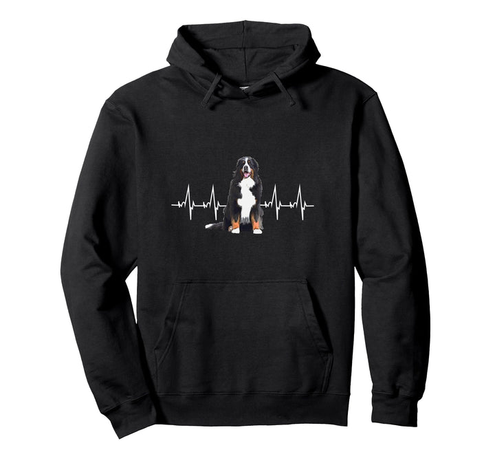 Berner Sennenhund Herzschlag - Berner Sennenhund Geschenk Pullover Hoodie