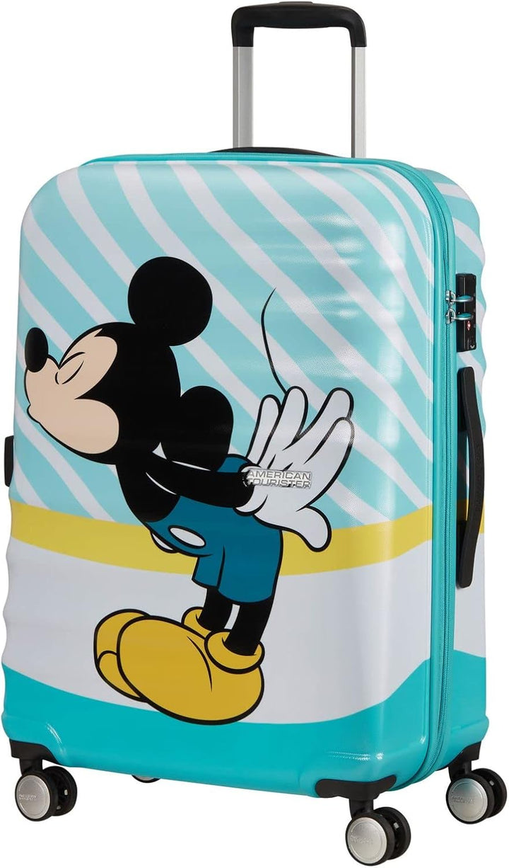 American Tourister Wavebreaker Disney - Spinner Mehrfarbig (Mickey Blue Kiss) M(67 cm - 64 L), Mehrf