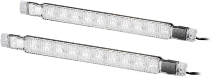 HELLA - LED-Tagfahrleuchtensatz - Strip Lamp - 24V - gerade - Anbau - Lichtscheibenfarbe: glasklar -