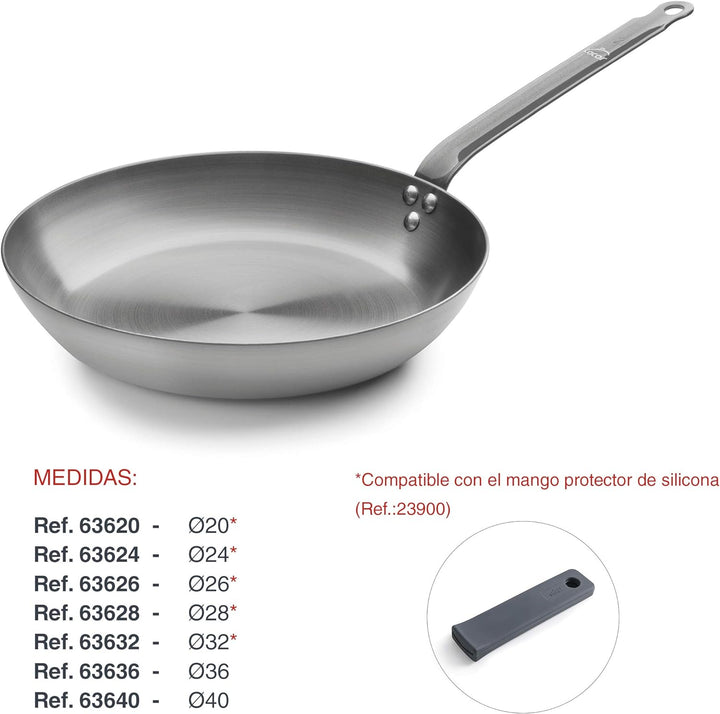 Lacor Eisen Pfanne, Gusseisen, Grau, 53.5 x 28 x 9.5 cm