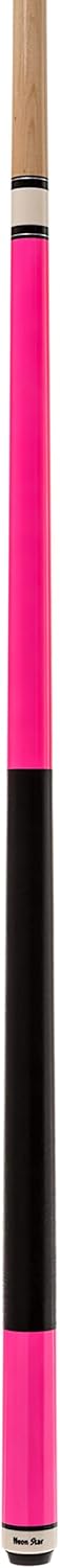 Winsport Billardqueue, Neon Star, Poolbillard Cue in Neon- gelb, pink, blau, grün. Profi-Spielqualit