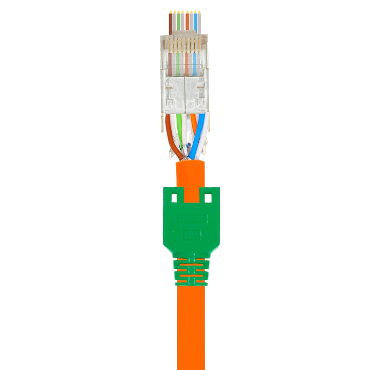 BIGtec RJ45 Stecker Netzwerkstecker 50 Stück Hirose TM11 grün Hochgeschwindigkeits Verbindung für Fa
