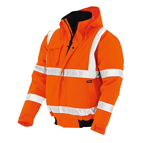 texxor 4119 Warnschutz-Pilotenjacke Whistler wasserdichte, winddichte Arbeitsjacke orange XL, XXL XX