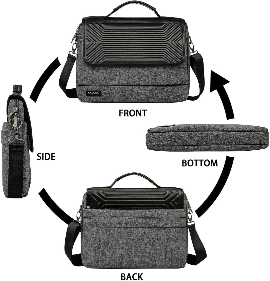 DOMISO 14 Zoll Wasserdicht Laptop Tasche Aktentasche Schultertasche Notebooktasche für 14" Acer Aspi