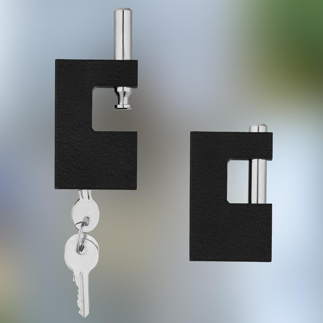 KOTARBAU® Gusseisen Vorhangschloss 80 mm Monoblock Vorhängeschloss mit Bolzen Einbruchsicherung Büge