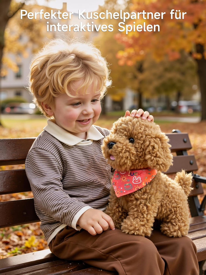 TUMAMA KIDS Interaktives Hund Spielzeug Kinder, Laufender Hund mit Fernbedienung Leine der Läuft und