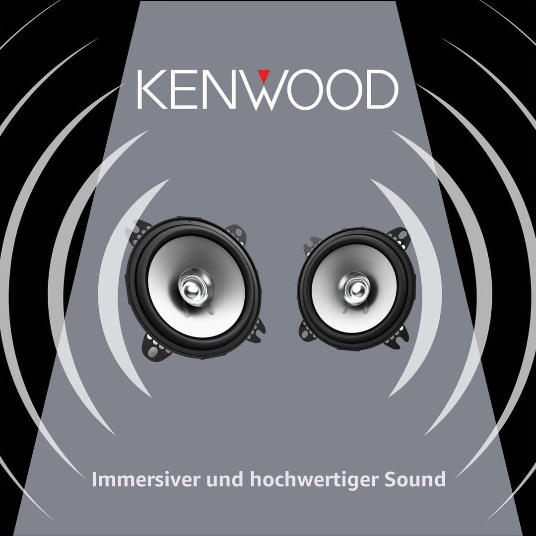 Kenwood KFC-S1056 Doppelkonus-Lautsprecher, 100 mm schwarz