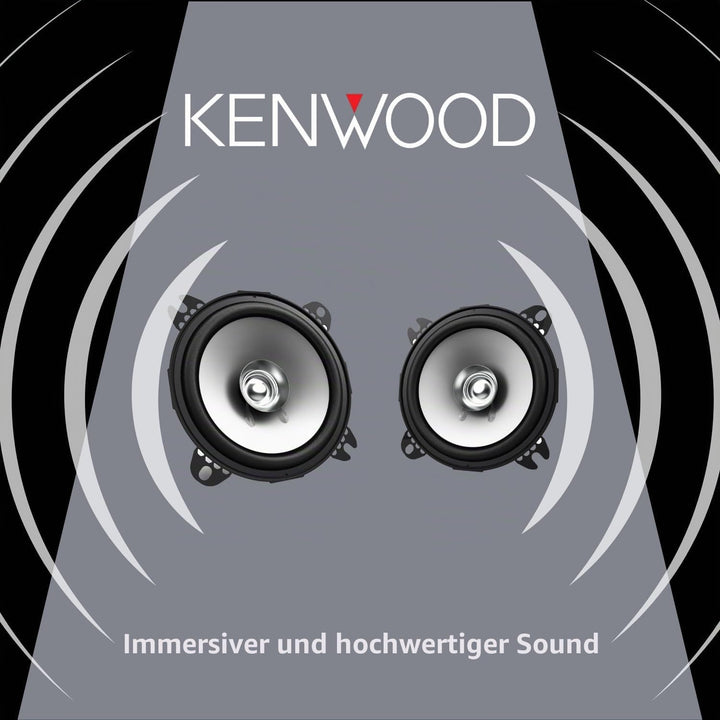 Kenwood KFC-S1056 Doppelkonus-Lautsprecher, 100 mm schwarz