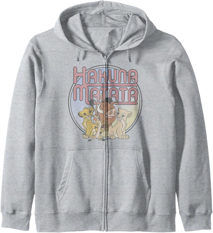 Disney Lion King Retro Hakuna Matata Simba And Friends Kapuzenjacke
