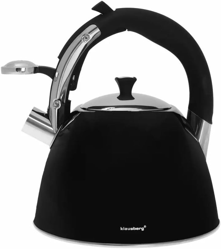 Klausberg Aussergewöhnliche Linie des eleganten Wasserkochers (3L) - Schwarz | Hochglanz, Schwarz |