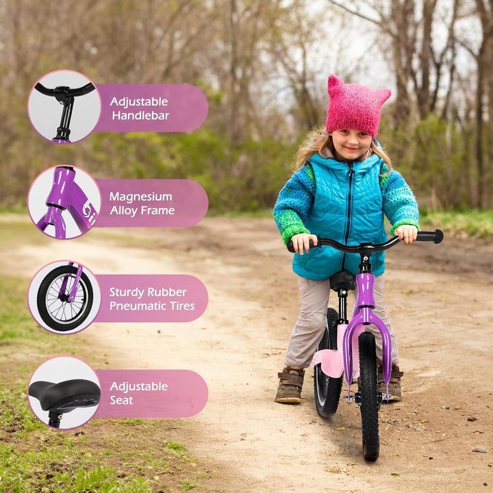 Hello-5ive 14" Kinder-Laufrad für Jungen und Mädchen von 3, 4, 5, 6 Jahren, Luftreifen mit Magnesium