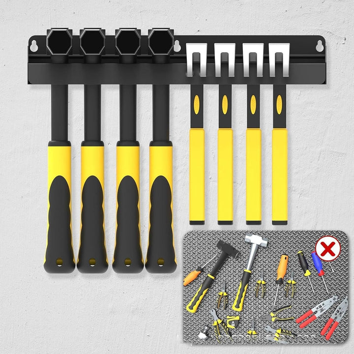 Hammerhalter Wandmontage Metall Hammerständer Wand Hammer Organizer Multifunktionaler Werkzeughalter