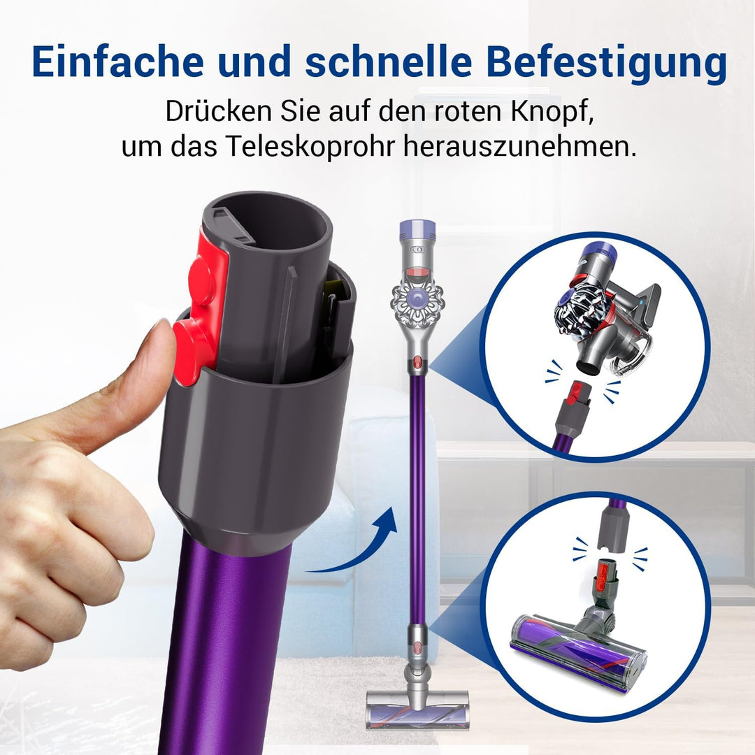 VIOKS Staubsauger Rohr Lila Stab Ersatz für Dysоn Rohr 967477-04 für V5, V7, V8, V10, V11, V15, SV10