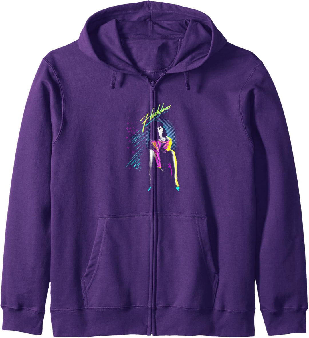 Flashdance Alex Owens Neon Title Logo Kapuzenjacke